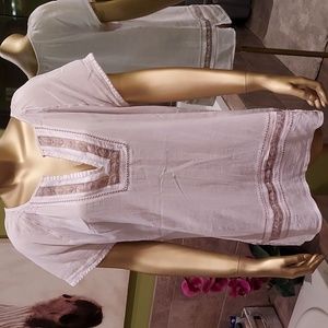 Eddie Bauer bohemian linen shirt.  Size L